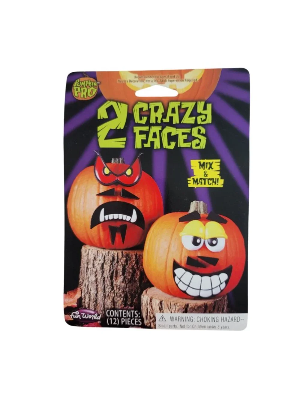 Halloween Carving Decorating Kits Lot x4 Pumpkin Masters 2 Crazy Faces Paint NEW